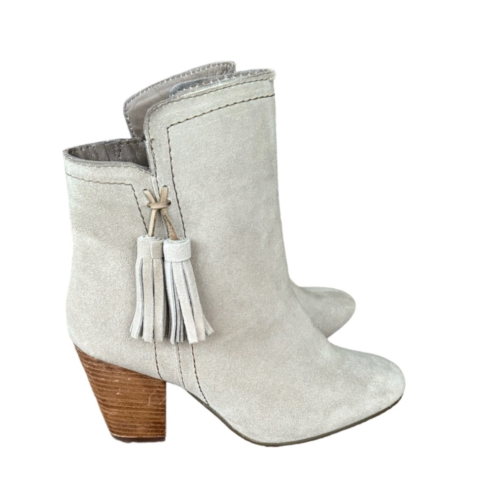 Hush Puppies Daisee Billie Women's Suede Heel Ankle Wide Boots Size 7